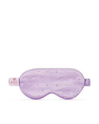 Bandeau de soie pour le sommeil décoré de cristaux – lilac Crystallove