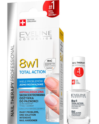 Revitalisant d’ongles concentré, 8en1 Total Action Eveline