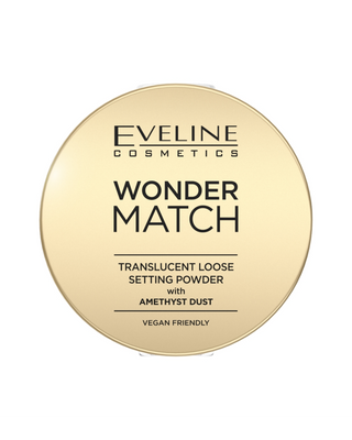 Poudre transparente en vrac avec des poussières d'améthyste Wonder Match Eveline