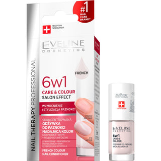 Revitalisant d’ongles concentré donnant de la couleur 6en1, French Eveline