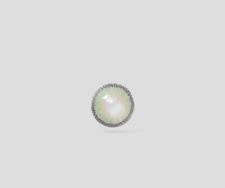 Lentilles de contact de couleur verte avec bandes argentées green moons n° 3 Ovio