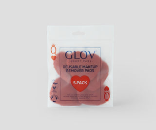 Tampons démaquillants réutilisables en forme de coeur pour tous les types de peau Tampons en forme de coeur Glov