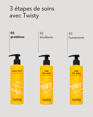 Après-shampoing protéiné pour cheveux bouclés aux acides aminés - Twisty - 3
