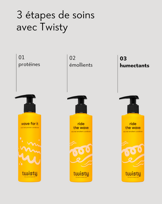 Après-shampoing humectant pour cheveux bouclés à l'aloe vera, acide lactique et panthénol - Twisty - 3