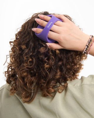 Coffret masseur en silicone + peeling enzymatique pour le nettoyage et la stimulation de la microcirculation du cuir chevelu Twisty1 - 2