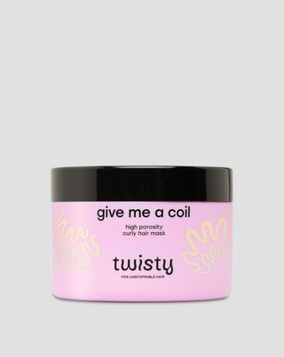 Masque pour cheveux bouclés très poreux au beurre de karité et à l'huile de chanvre - Twisty - 1