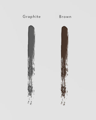 Crayon à sourcils graphite Nutridome avec brosse et pointe de précision à l'huile de ricin