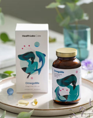 OmegaMe Acides gras oméga-3 EPA et DHA de poisson pour soutenir les fonctions cardiaques et cérébrales Health Labs Care 120 gélules
