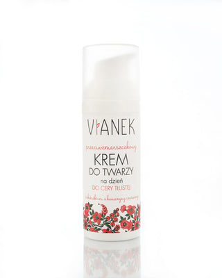 Crème de jour anti-rides pour le visage pour peaux grasses Vianek
