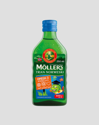 Huile de foie de morue norvégienne aromatisée aux fruits avec 600 UI de vitamine D3 - 1
