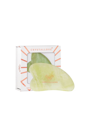 Plaque de massage facial gua sha en jade, pierre de jeunesse Crystallove