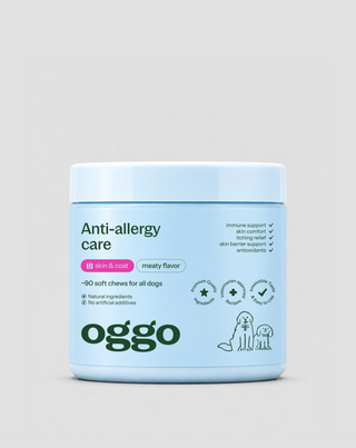 Complément pour allergies et peau sensible pour chien anti-allergy care Oggo 180 g - 1
