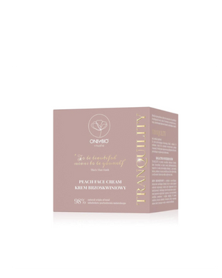 Crème visage éclaircissante et hydratante à la pêche Tranquility Ritualia Onlybio