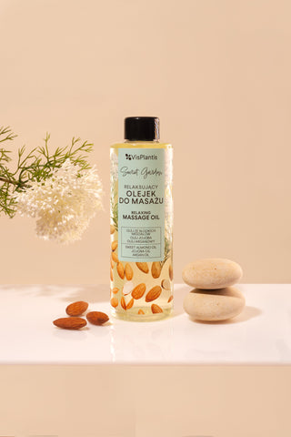 Huile de massage hydratante et relaxante au parfum d'amande Secret Garden Vis Plantis