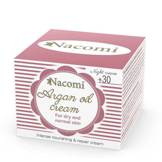 Crème de nuit à l'argan avec acide hyaluronique +30 Nacomi