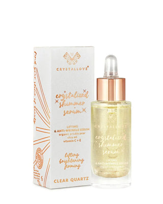 Sérum visage au cristal de roche et à la figue de barbarie - Clear quartz shimmer sérum Crystallove