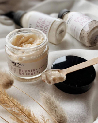 Crème de nuit protectrice des lipides Second skin Repair by night Veoli Botanica - 2