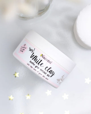 White Clay Argile blanche pour les peaux sèches et les peaux présentant les premiers signes de vieillissement Nacomi