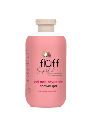 Gel douche au parfum de noix de coco et de framboise pour régénérer et adoucir la peau Fluff