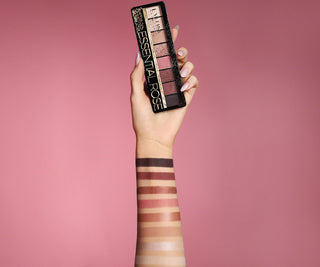 Palette d'ombres à paupières 8 couleurs dans les tons beige et rose Essential Rose Eveline