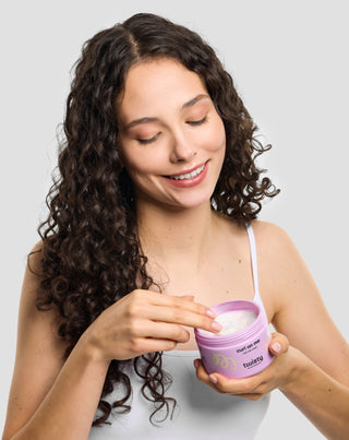 Crème pour cheveux bouclés à base d'extraits de graines de lin et d'avoine - Twisty - 2