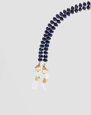 Chaîne à lunettes en pierre naturelle lapis-lazuli Mys_5 - 4