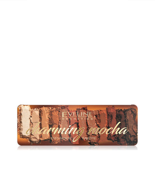 Palette de 12 ombres à paupières dans les tons nude et brun Charming Mocha Eveline