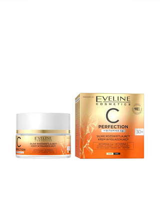 Crème de jour et de nuit lissante fortement illuminatrice 30+ c perfection Eveline
