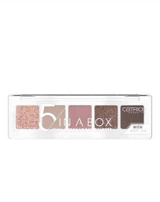 Palette d'ombres 5 In A Box Mini Eyeshadow Palette couleur Soft Rose Look 020 Catrice