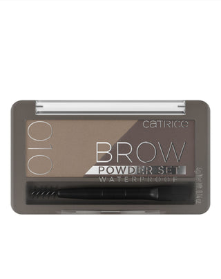 Set de produits imperméables en poudre pour les sourcils Brow Powder Set 010 couleur Ash Blond Catrice