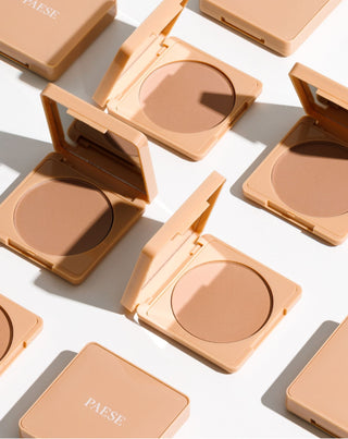 Bronzant pressé Selfglow 02 Warm avec ingrédients actifs pour le contournement du visage Paese - 6