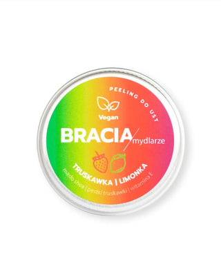 Gommage des lèvres à la fraise et au citron vert avec vitamine E, hydratant et lissant Bracia Mydlarze - 1