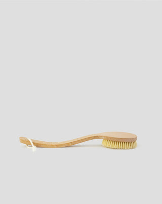 Brosse de massage corporel avec poignée à double courbure et fibre d'agave naturelle n° 6 Hhuumm