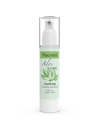 Crème hydratante pour le visage à l'aloe vera pour tous les types de peau Nacomi