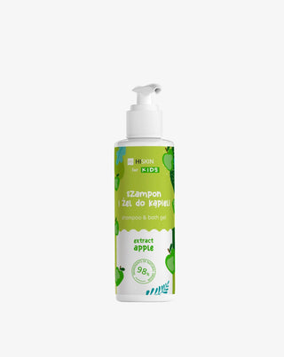 Shampooing et gel douche 2 en 1 pour enfants au parfum de pomme HiSkin - 1
