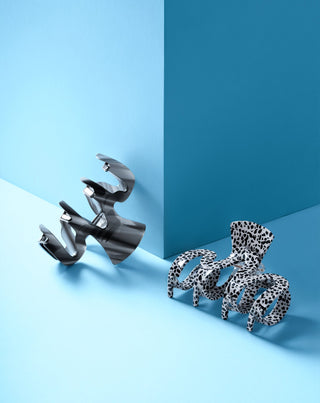 Set de 2 pinces à cheveux - marbrées et noires de Twisty - 6