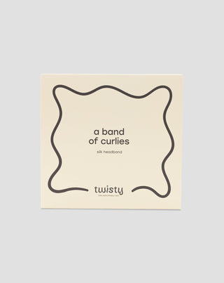 Bandeau en soie rouge, 100% naturelle - Twisty - 4