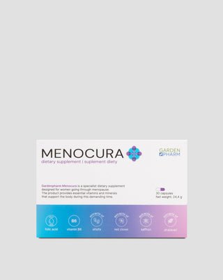 Complément alimentaire pour soulager les symptômes de la ménopause Menocura Gardenpharm 30 gélules - 1