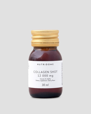 Shot de collagène liquide 12 000 mg avec vitamines complément alimentaire Nutridome 30 ml - 1