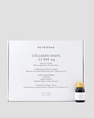 Shot de collagène liquide 12 000 mg avec vitamines complément alimentaire Nutridome 30 ml - 1
