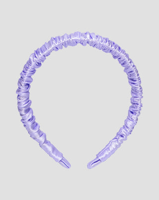 Bandeau en soie lilas, 100% naturelle - Twisty