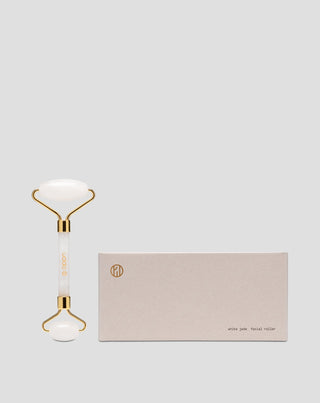 Rouleau de massage pour le visage en jade blanc pour réduire les cernes et les poches Uddo - 3