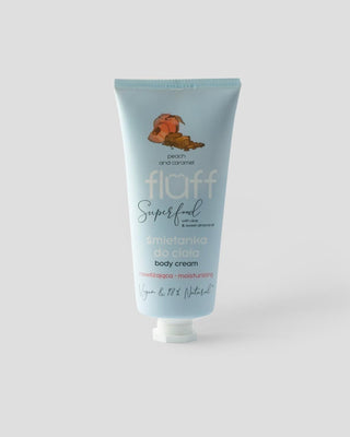 Crème pour le corps au jus d'aloe vera avec un parfum de pêche et de caramel Fluff