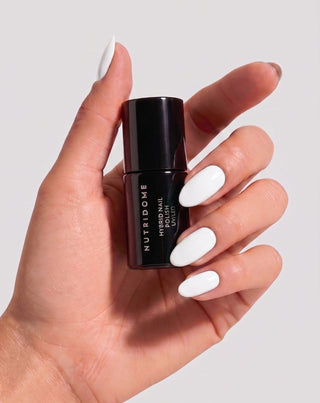 Vernis semi-permanent pour ongles UV/LED White Classic 001 Nutridome - 5