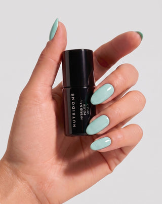 Vernis semi-permanent pour ongles UV/LED Pistachio Cream 002 Nutridome - 5