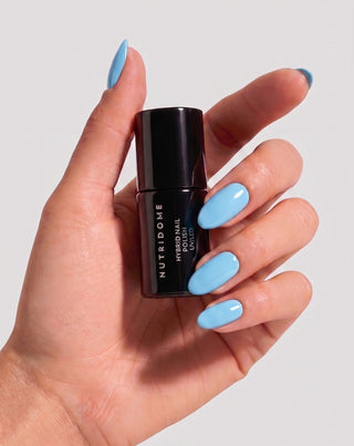 Vernis semi-permanent pour ongles UV/LED Ocean Blue 003 Nutridome - 5