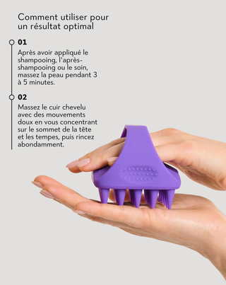 Masseur de cuir chevelu en silicone souple pour stimuler la microcirculation - Twisty - 5