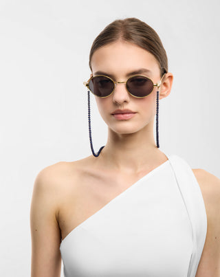 Chaîne à lunettes en pierre naturelle lapis-lazuli Mys_4 - 3