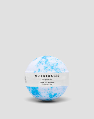 Boule de bain effervescente Nutridome, hydratante et nourrissante pour la peau Cristal océanique - 1