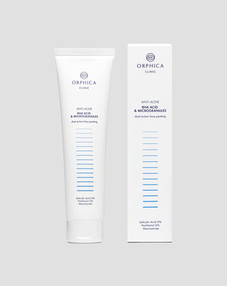 Gommage visage pour peau acnéique à la niacinamide, au panthénol, aux BHA et aux microgranules Anti-Acne Orphica Clinic 100 ml - 2